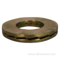 Flat plain washer for rail fastening